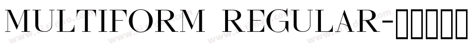 Multiform Regular字体转换